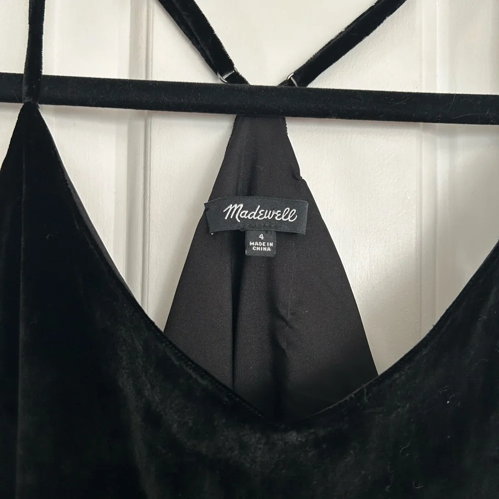 Madewell Black Mini Dress with Spaghetti Straps - Picture 8 of 8